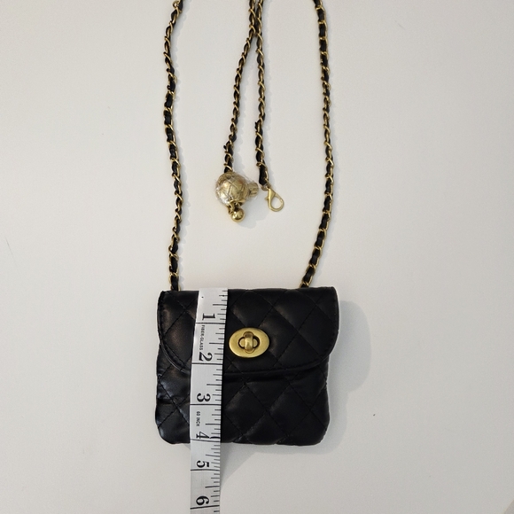 Black and gold chain bag belt - Picture 10 of 11